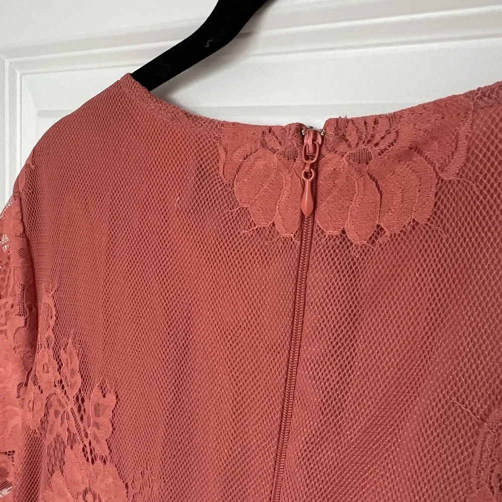 NWT Alina Maxi Romper Garden Party Lace Terra Cotta - Picture 11 of 16